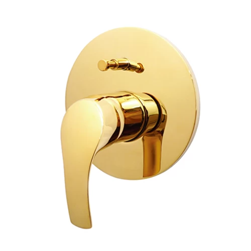 Concealed Shower Faucet Handle, Round Design, golden, Compatible with Smart Model Concealed Shower Faucet Handle, Round Design, golden, Compatible with Smart Model