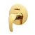 Concealed Shower Faucet Handle, Round Design, golden, Compatible with Smart Model