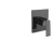 Embedded Shower Mixer Handle, Square Design, black, Compatible with Smart Model