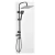 Square Shower Extension, Black Finish
