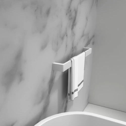 Wall-Mounted Stone Platform, Matte White Color, 5×5×45 cm Size Wall-Mounted Stone Platform, Matte White Color, 5×5×45 cm Size