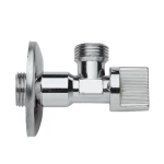 Italian Brass Angle Valve REMER, Chrome Color