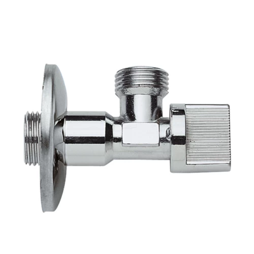 Italian Brass Angle Valve REMER, Chrome Color Italian Brass Angle Valve REMER, Chrome Color