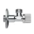 Italian Brass Angle Valve REMER, Chrome Color