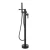 Freestanding Soaking Bath Mixer, Black matte Finish, with Hand Shower