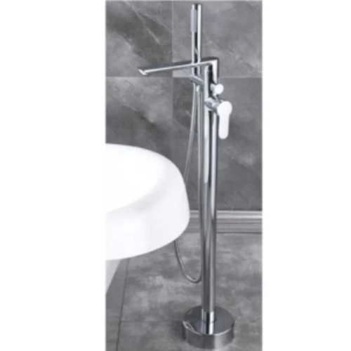Freestanding Bathtub Mixer, Chrome Finish, with Hand Shower Freestanding Bathtub Mixer, Chrome Finish, with Hand Shower