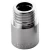 REMER Metal Connector, Male, 15 mm, Chrome Color