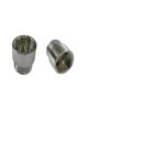 Metal External End, Male, 10 mm, Chrome Color
