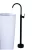 Wall bathroom mixer Black matte color