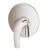 Concealed Shower Mixer Knob, Round Design, Light bronze, Compatible with Smart Model
