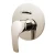 Concealed Shower Faucet Handle, Round Design, Light bronze, Compatible with Smart Model