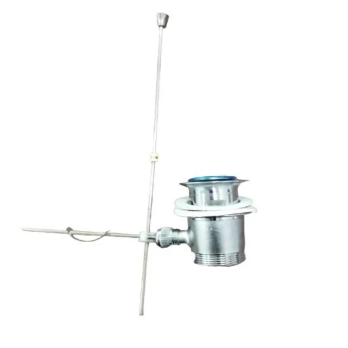 Heavy Brass Rod Trap, Automatic, for Washbasins and Bathrooms