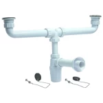 Chinese Trap Sink, white color