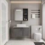 Aluminum Wash Sink, Size 80 cm, Gray Color