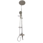 Shower Tube with Mixer, Circle Design, Chrome, Size 20×24 cm