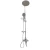 Shower Tube with Mixer, Circle Design, Chrome, Size 20×24 cm