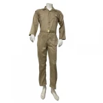 Protective Work Suit Twill Cotton, Size M, Beige Color, Volta Brand
