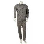 Safety Suit Twill Cotton, Size L, Gray Color, FORTE Brand