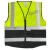 Reflective Security vest, Size XL, Yellow/Black Color, Volta Brand