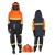 Arc Flash Protective Work Suit, Size M, Dark Blue/Orange, Vaultex Brand