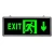 Emergency Exit Sign LED Light Down Arrow, Two-Sided, Size 340×120×165 mm, Green Light