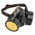 Respirator Mask with 2 Filters, Dimensions 18×12 cm, Color Black