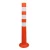 Reflective Safety Pole, 75 cm Height, Dark Red/Orange Color