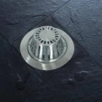 Square Floor Drain, Stainless Steel, Chrome, 20 × 20 cm, AUSHIN Brand