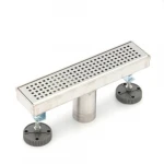 Rectangular Stainless Steel Drain, Chrome Color, Size 30 x 7 cm, Tiffany brand