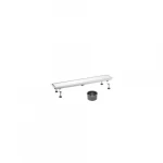 Stainless Steel Drain, Chrome Color, Size 60x10 cm, brand Ferplastsrl