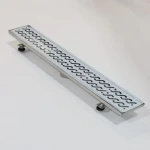 Floor drain strainer, stainless steel, chrome, size 8.5 x 50 cm, DUGGI brand