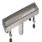 Drainer, stainless steel, chrome, size 8.5 x 40 cm, DUGGI brand