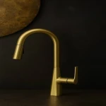 خلاط مطبخ نحاس، لون ذهبي مطفي