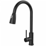 Italian kitchen mixer, matte black color