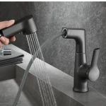 Chinese Kitchen Mixer Brass, Gray Finish