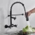 Wall kitchen mixer, black color, Tiffany brand