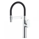 Mobile sink mixer, chrome color, HESANIT brand
