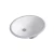 Porcelain round sink, Size 20 x 37 x 47 cm, white color