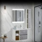 Wooden Bathroom Sink Gray color, size 80 cm