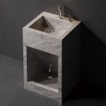 ceramic Bathroom sink brown color