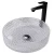 Transparent crystal round wash basin, 40 cm