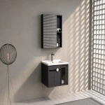 Aluminum decorative sink, size 60 cm, Gray color