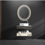 Marble decorative sink High sink with shelf with mirrors 60cm