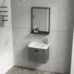 Plywood Decorative Sink Gray Color, Size 50 cm