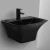 Square Hanging Sink, Black color