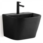 Round Hanging Sink Black color, Tiffany brand