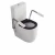 Floor Mounted Ceramic Toilet, 30 cm Size, White, Stamina brand