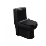 كرسي حمام أرضي سيراميك، مقاس 25 سم، لون اسود مطفي، ماركه JEEB