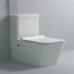 كرسي حمام أرضي سيراميك، مقاس 25 سم، لون أبيض