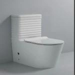 كرسي حمام أرضي سيراميك، مقاس 25 سم، لون أبيض